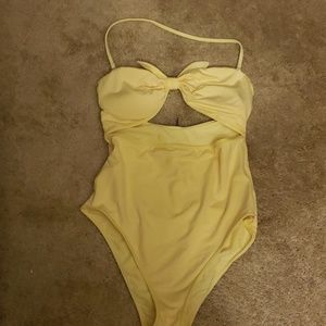 Yellow bathing suit